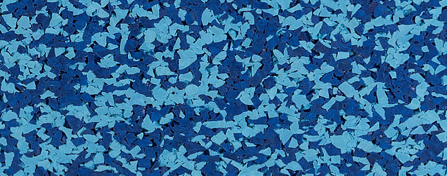 50% hellblau/50% dunkelblau