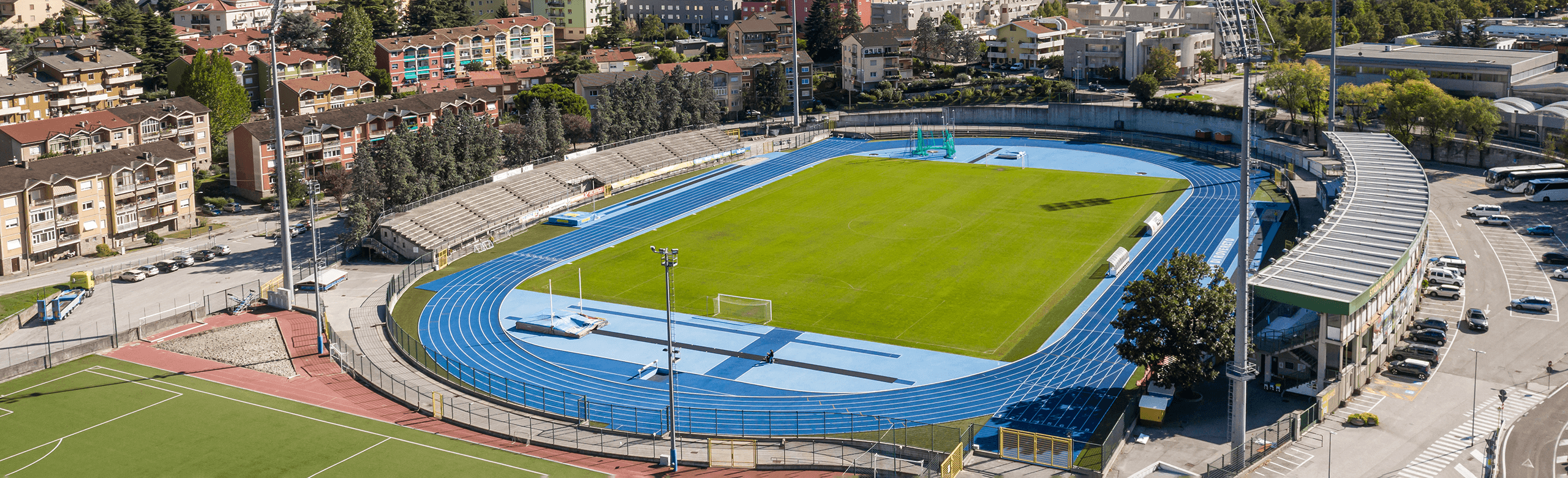 Tartan track at Stadio Quercia in Italy